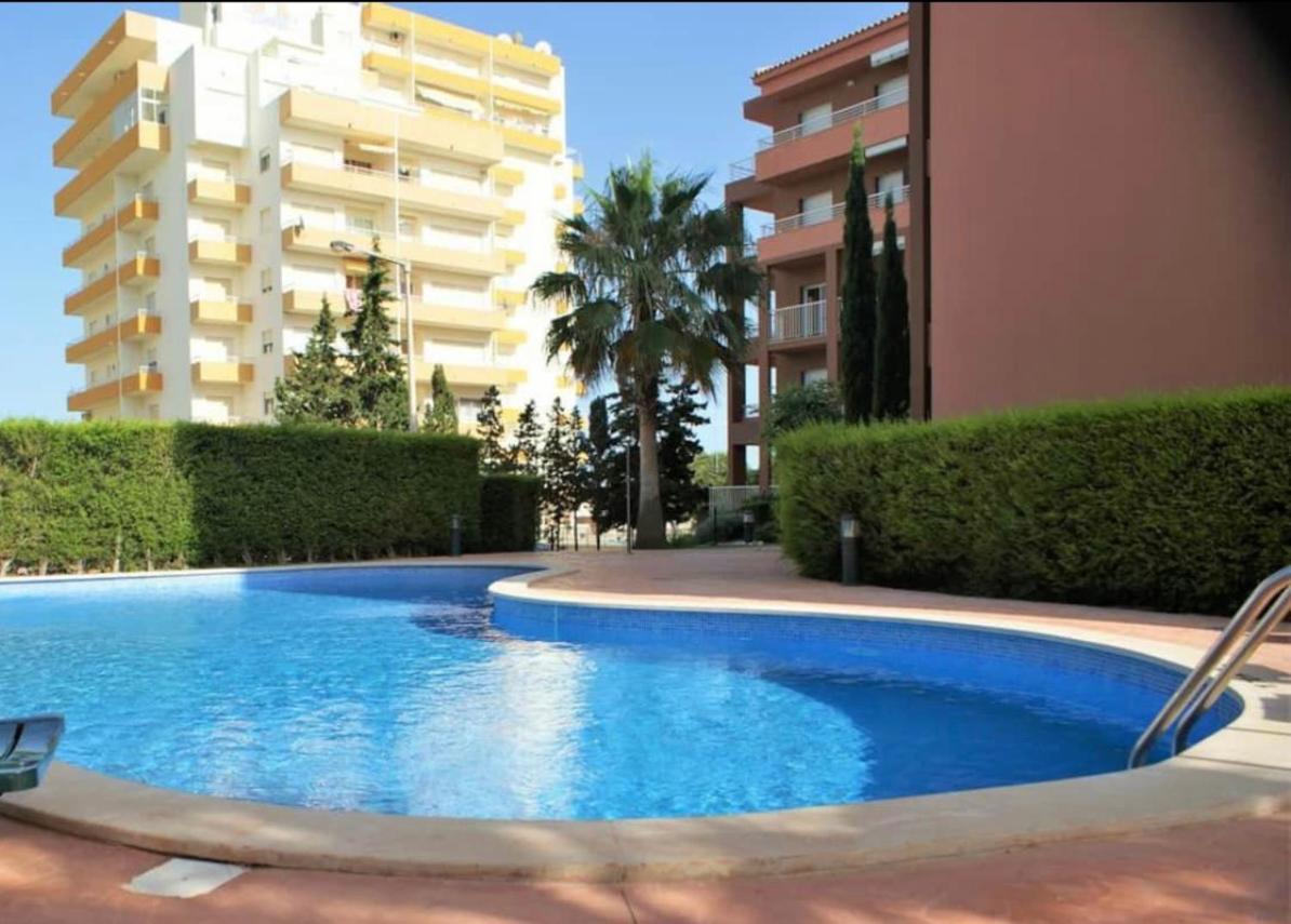 Beach & Sea Apt, Fast Wifi, Airco, Private Parking And Pool Портиман Екстериор снимка